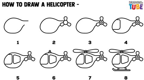 How To Draw a Toy Helicopter For Kids | Easy drawings for kids, Step by ...