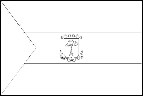 Equatorial Guinea Flag Colouring Page – Flags Web