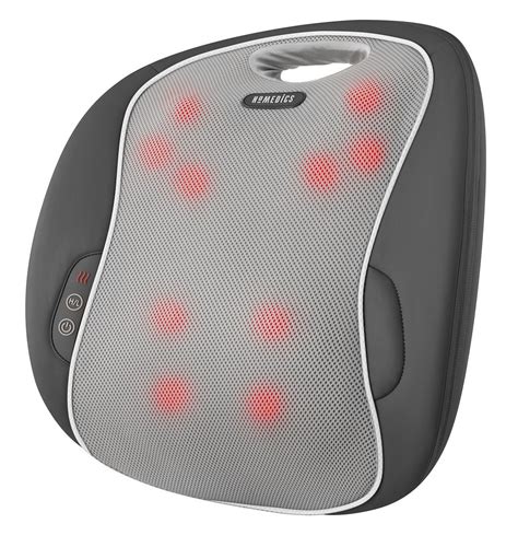 HoMedics MULTIZONE MCSBK-350H-GB Shiatsu Massage Cushion with Heat Bac ...