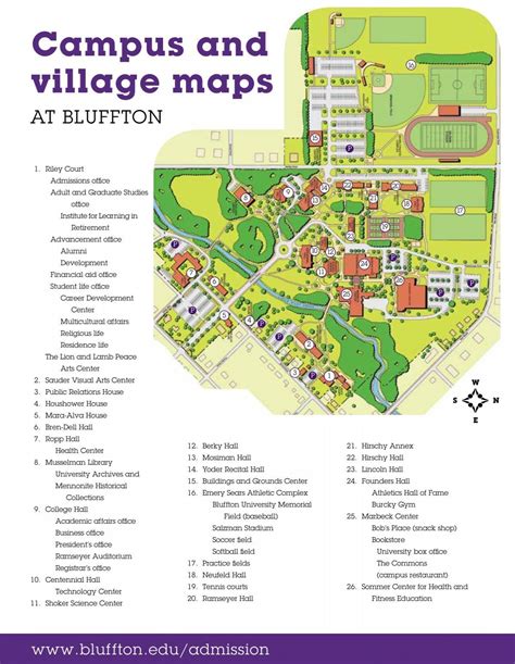 Campus map - Bluffton University