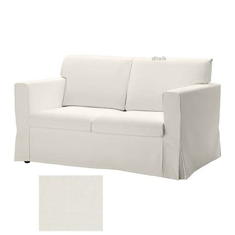 IKEA SANDBY 2 Seat Sofa SLIPCOVER Loveseat Cover BLEKINGE WHITE