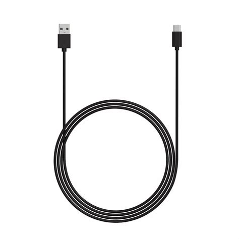 10ft Type-C to USB-A Cable - Black Just Wireless