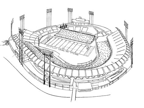 Football Field Coloring Page