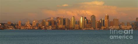 San Diego Skyline at Sunset Photograph by Barbie Corbett-Newmin - Fine Art America