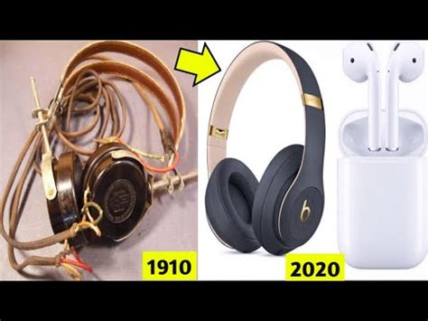 Evolution of Headphones 1891- 2020 | headphones History, Documentary ...