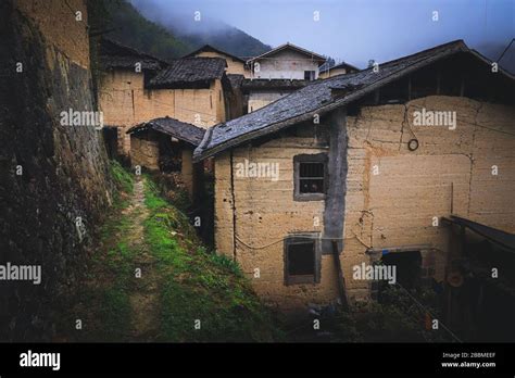 Countryside landscape of China's traditional and historic village Stock ...