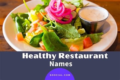 Healthy Food Restaurant Names