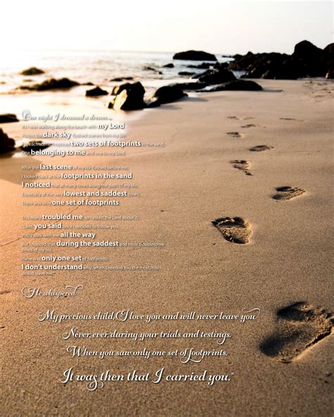 Footprints In The Sand Printable Free - Free Printable