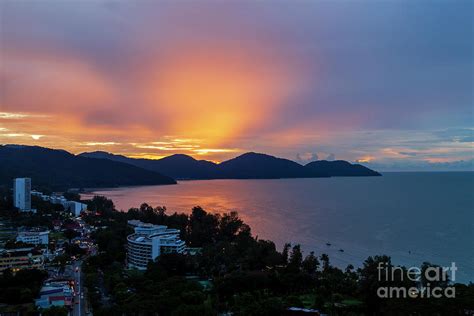 Batu Ferringhi Beach Penang Island Malaysia Sunset Photograph by Kevin ...