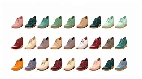 Premium AI Image | Colorful Shoes In Realistic Color Palette A ...