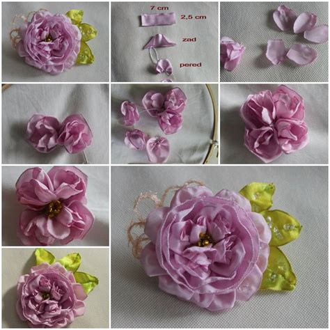 DIY Fabric Rose Brooch