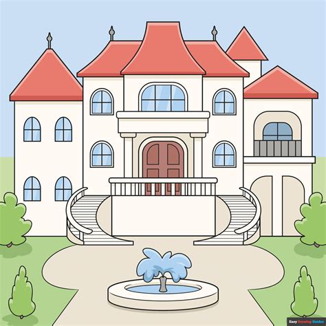 Cool Mansion Drawing