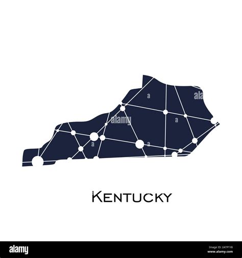 Kentucky state map Stock Vector Image & Art - Alamy