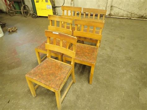 Wooden Table Chairs BigIron Auctions