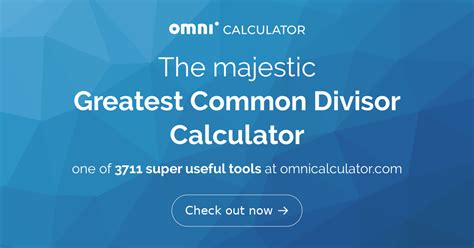 Greatest Common Divisor Calculator