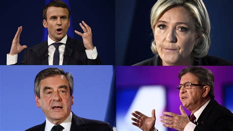 Four candidates in contention for French presidency