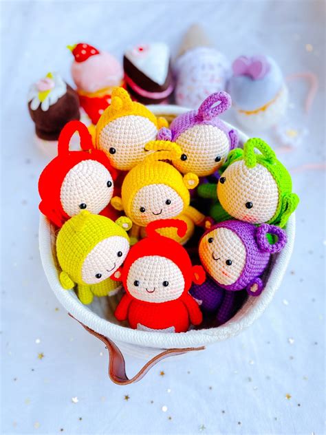 Crochet Teletubbies Dolls, Crochet Plushies Baby Toys, 1st 2nd Birthday Gift, Baby Girl Newborn ...