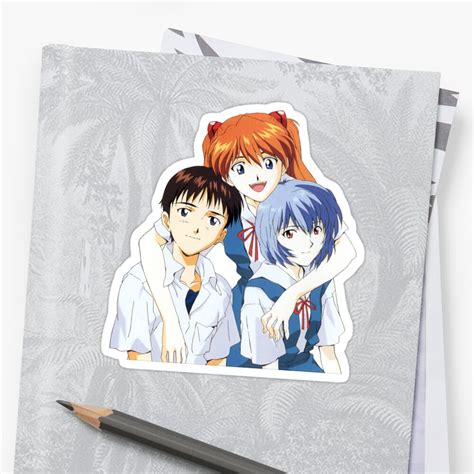 "Neon Genesis Evangelion" Sticker by hellokittygems | Redbubble