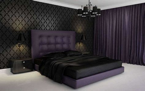 Purple Gray And Black Bedroom New De Decor For Home Interior within 10 Purple & Black Bedroom ...