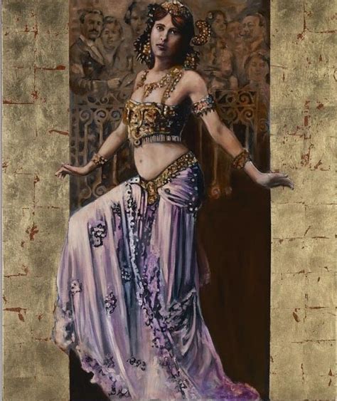 Mata Hari 180x150cm oil on canvas with gold leaves | Mata hari, Tribal belly dance, Dance costumes