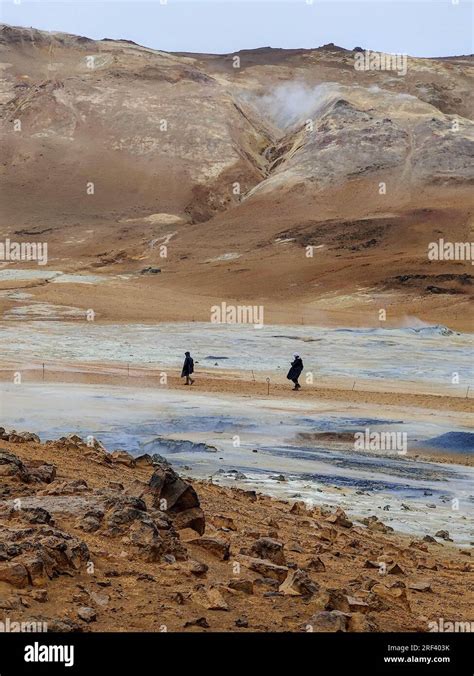 Mt. Námafjall, Hverir geothermal area, near Mývatn lake, Iceland Stock Photo - Alamy