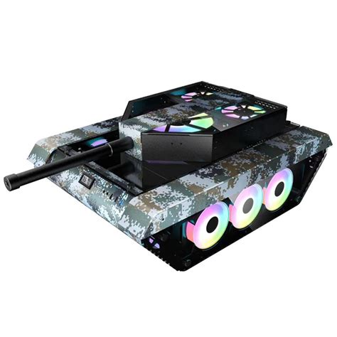 Buy EEKBNEJQ Tank Computer Case Gaming Tank Pc case Mid-Tower ATX Case ...