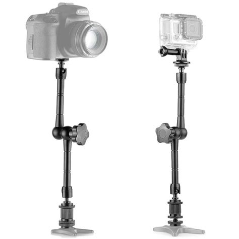 Lightdow 11" Inch Articulating Magic Arm Shoe mount for Camera Camcorder LCD Monitor LED Light ...