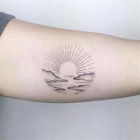 53 Cute Sun Tattoos Ideas For Men And Women | Sonnenuntergang tattoos ...