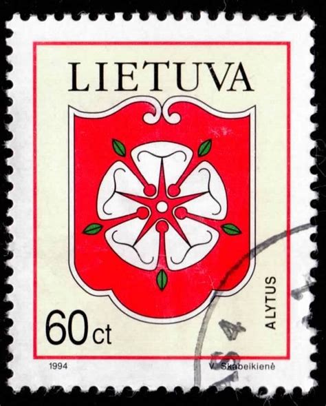 60 Centu 1994 - Alytus, Coat of Arms - Lithuania - Stamp - 26555