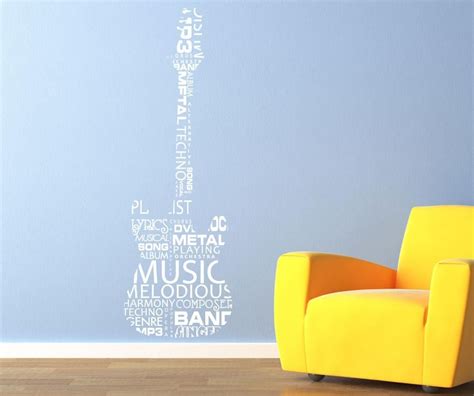 Guitar Wall Stickers | Wall Decals Guitar | StickerBrand | Wall decal ...