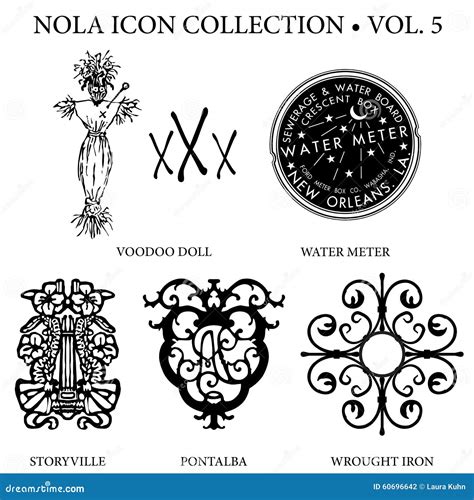 New Orleans Icon Collection Stock Photo - Image: 60696642