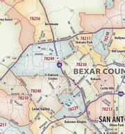 Greater San Antonio Metro Area Zip Code Map – American Map Store