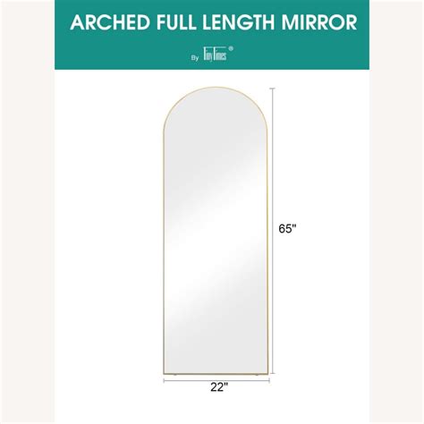 Gold Arched Full Length Mirror - AptDeco
