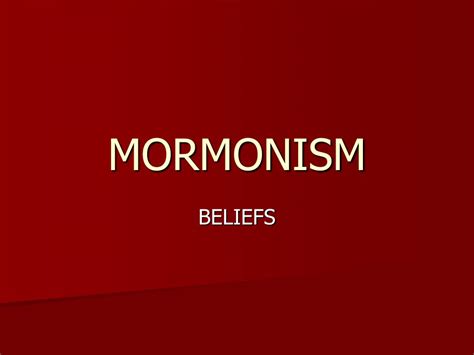 PPT - MORMONISM PowerPoint Presentation, free download - ID:677750