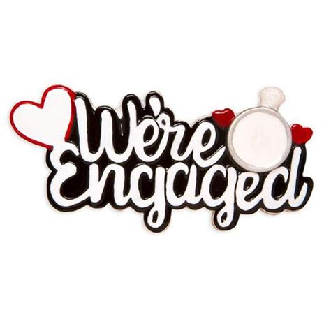 We're Engaged Ornament in 2021 | Engagement ornaments, Personalized engagement, Anniversary ornament