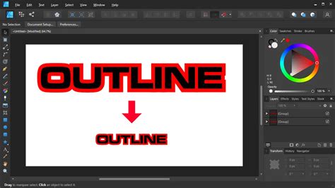 Outline Text with Affinity Designer Using The New Contour Tool – Logos ...