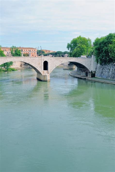 Tiber River stock image. Image of marble, bridge, historic - 21171047