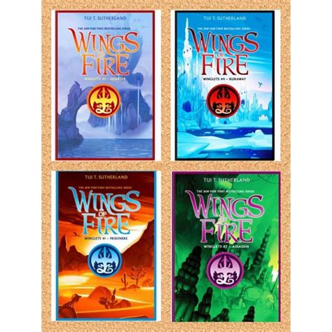 Jual Wings of Fire, Winglets collection (BOOK 1-4) BY Tui T. Sutherland | Shopee Indonesia