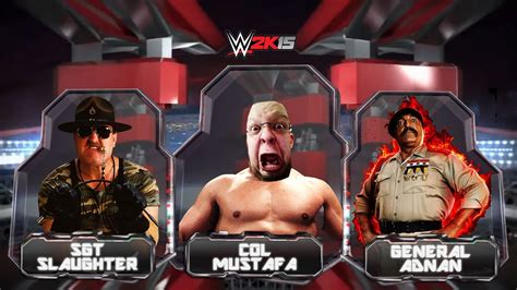 Col. Mustafa VS Sgt Slaughter VS General Adnan | WWE Classic Main Event ...