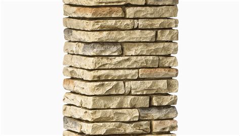 Stacked Faux Stone Post Covers by Deckorators - DeckAccent.com