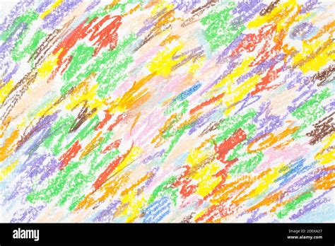 Crayon scribble background of different colors. Colorful wax crayons ...