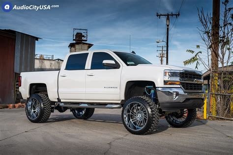 2016 Chevy Silverado 1500 | 24x14 Hostile Wheels Stryker Offroad Rims ...