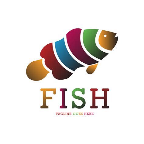 Fish Colorful Logo Design - MasterBundles