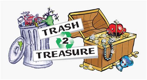 Trash To Treasure Clipart - Trash Treasure , Free Transparent Clipart - ClipartKey