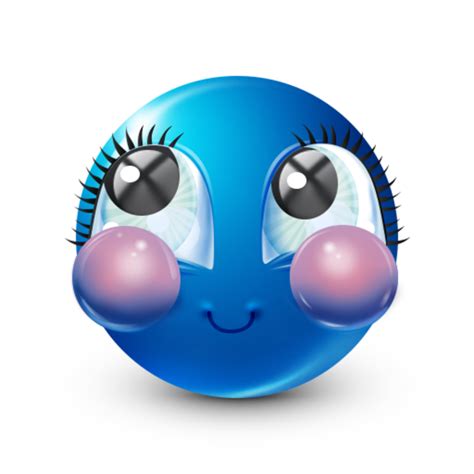 Bluemoji Pretty Blue Smiley | Blue Emojis | Know Your Meme
