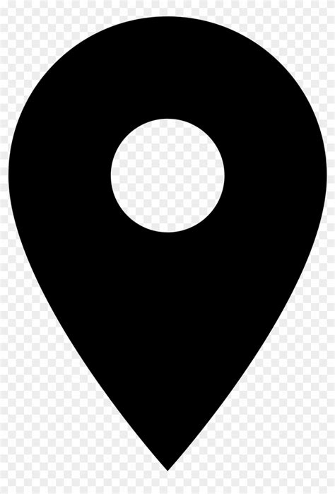 Map Marker Pin Icon Symbol Vector Black - Location Icon Small - Free Transparent PNG Clipart ...