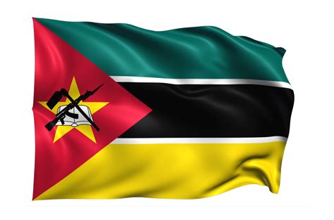 moçambique acenando a bandeira fundo transparente realista 15309549 PNG