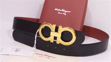 Red Salvatore Ferragamo Belt Men