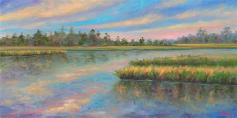 Marsh Glow in the Low Country - Charleston Coastal artwork