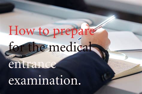 How to prepare for the medical entrance examination. - Allpdf.in